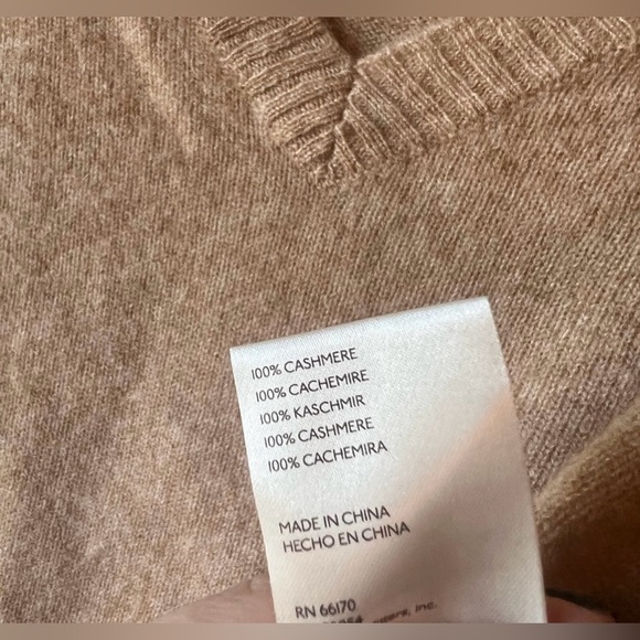 NWOT Free People Stellar Cashmere V Neck Pullover Sweater - Picture 6 of 6